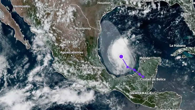 Probabilidad de un Ciclón Tropical incrementa_ Se ubica cerca de la Península de Yucatán