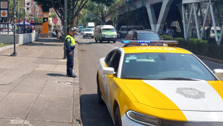 Policía de Tránsito en calles de la CDMX