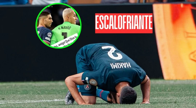 Lesión de Achraf Hakimi: Keylor Navas le dejó un mensaje