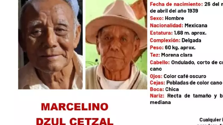 ¡Urgente! Buscan a abuelito de 86 años DESAPARECIDO en Yucatán; esto se sabe del caso