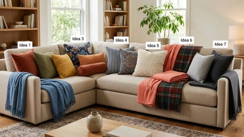 Decorar sillón telas de colores