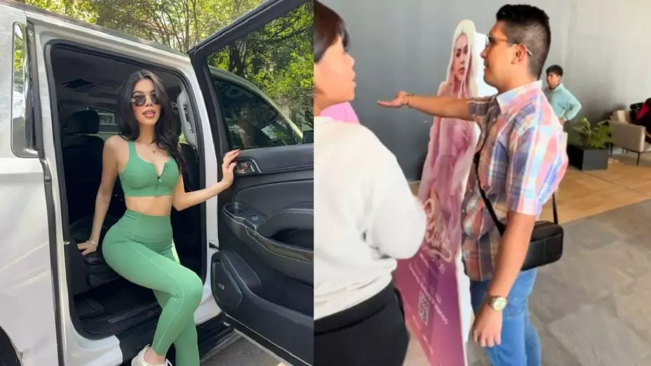 VIDEO_ Por esta figura de cartón, fans de Kenia Os protagonizan fuerte pelea