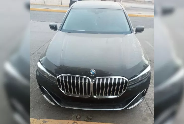 Auto BMW encontrado en Culiacán, robado en Estados Unidos