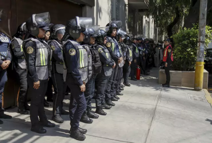 Protestas en el periódico Reforma