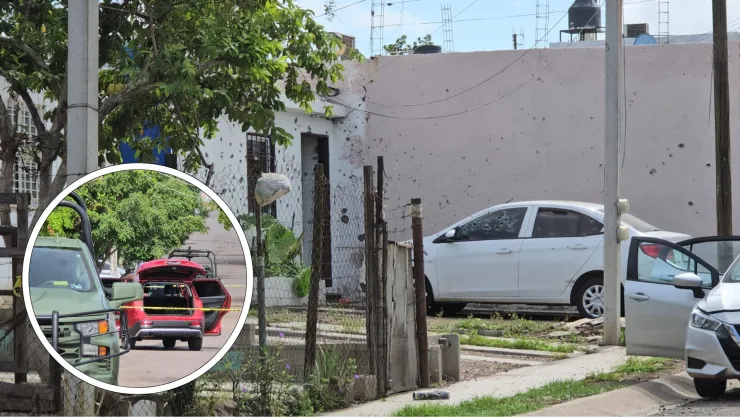 Balacera en fraccionamiento Nakayama sector Barrancos Culiacán