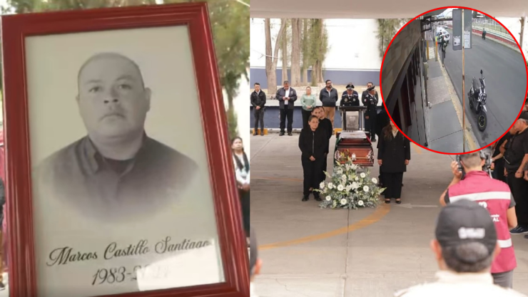 Homenaje a Marcos Castillo, policía asesinado durante persecución en los Heros Tecámac, Edomex