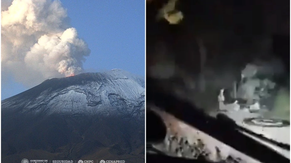 alpinista queda atrapado en el popocatépetl