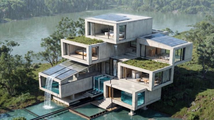 Construyen-casa-con-forma-de-cajas-apiladas-que-filtra-el-agua-de-lluvia_-la-tecnología-que-la-hace.webp