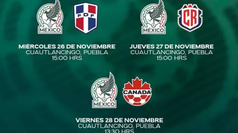 Con tres jugadores del América, México jugará el Torneo 4 Naciones