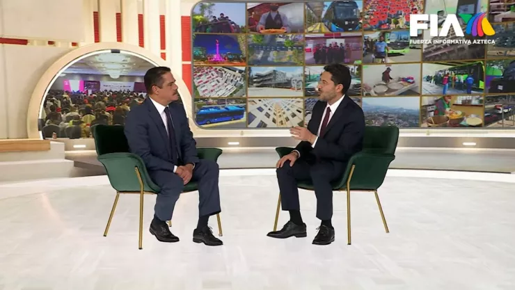 Javier Alatorre y Martí Batres conversan en el estudio de Azteca Noticias