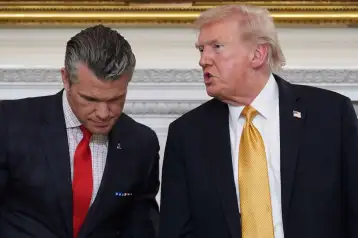 Pete Hegseth y Donald Trump en la Casa Blanca.