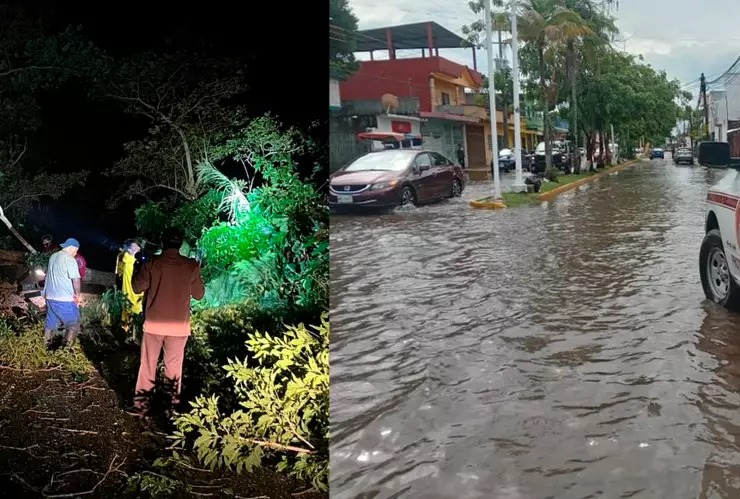 Protección Civil atiende daños por lluvias en Tabasco; recomiendan precaución al conducir