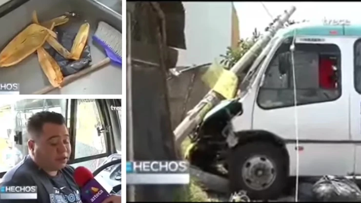 Chofer se atraganta comiendo tamales