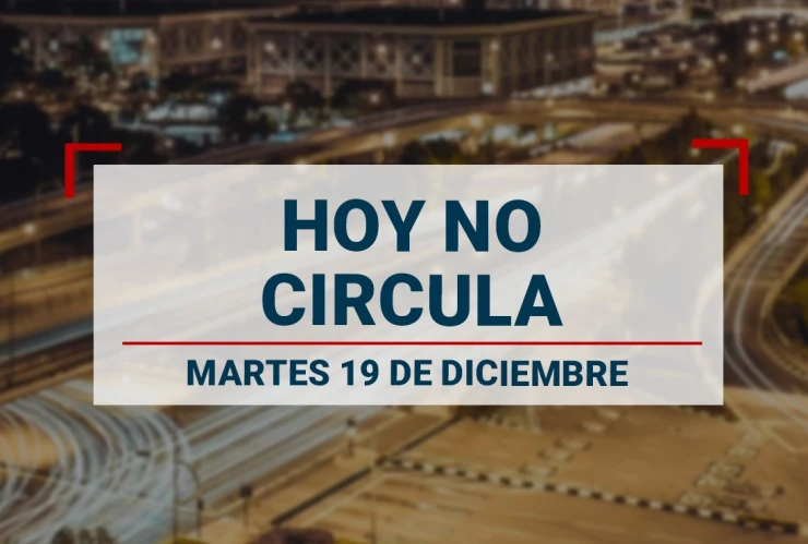 ¡Ya huele a Navidad! Autos que descansan el martes 19 de diciembre por el Hoy No Circula
