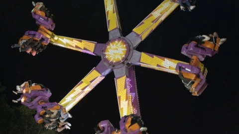 Una de las atracciones más extremas de la feria en Cuajimalpa.