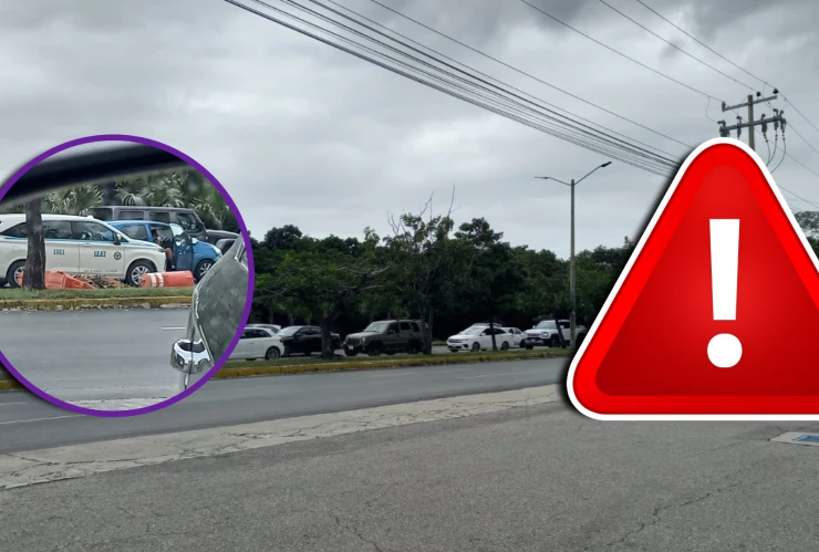 ¿Sigue el tráfico en la avenida Kabah de Cancún_ Esto es lo que se sabe tras el choque ocurrido en la zona.webp