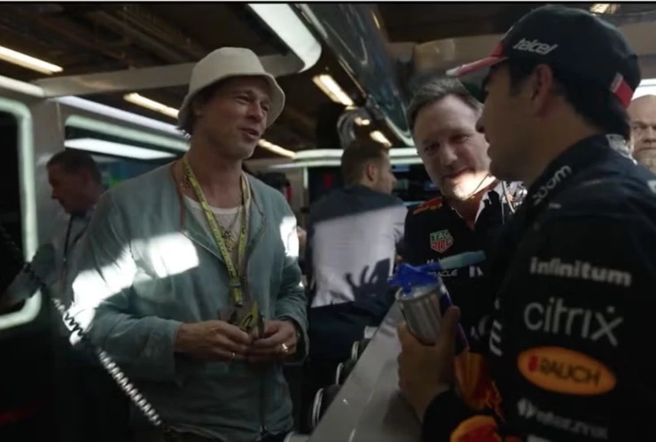 Brad Pitt y Checo Pérez