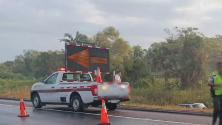 Accidente en autopista La Tinaja-Veracruz, hoy, 15 de diciembre de 2024