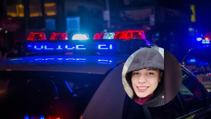 Imagen de patrulla y de Johan Adaree-Sánchez, asesinado en Illinois.