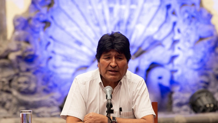 Conferencia de Evo Morales