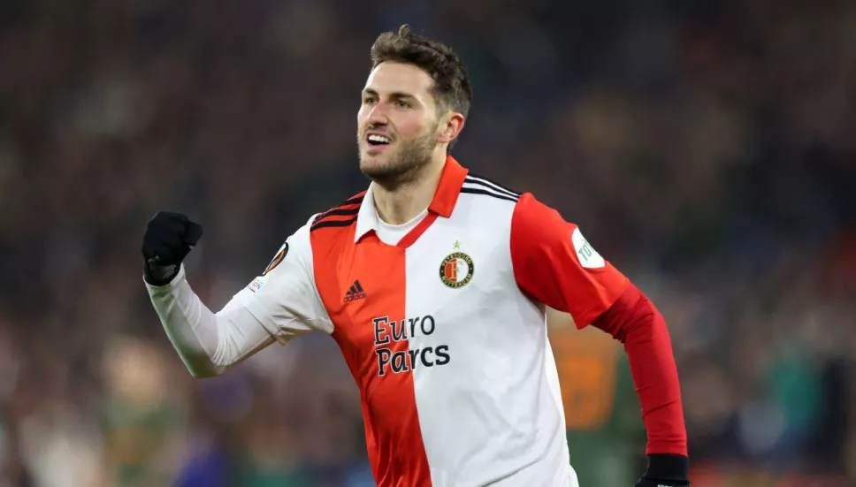 Gol de Santiago Gimenez con el Feyenoord Europa League