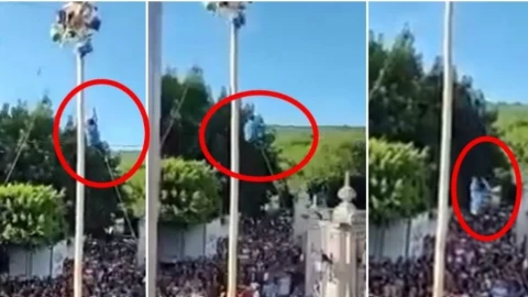 VIDEO - Niño se cae de nueve metros de altura por estar jugando