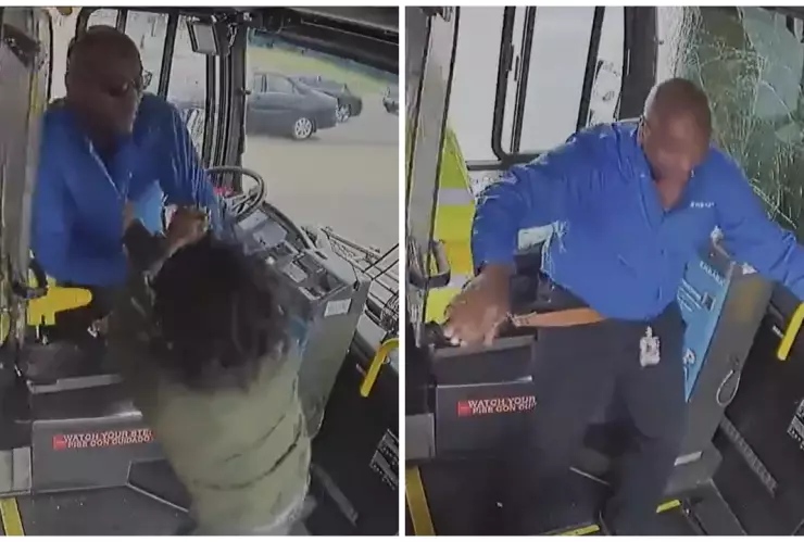 La Policía detuvo al presunto agresor, quien intentó escapar.