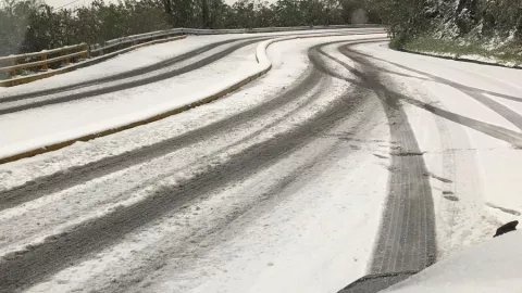 Chipinque, Nuevo León cubierto de nieve