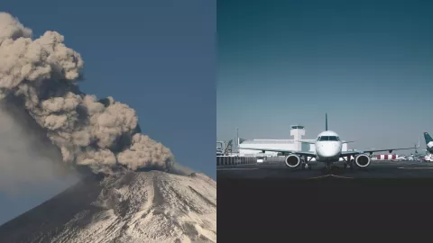 Popocatépetl activo: Así afecta la caída de ceniza volcánica a los aviones