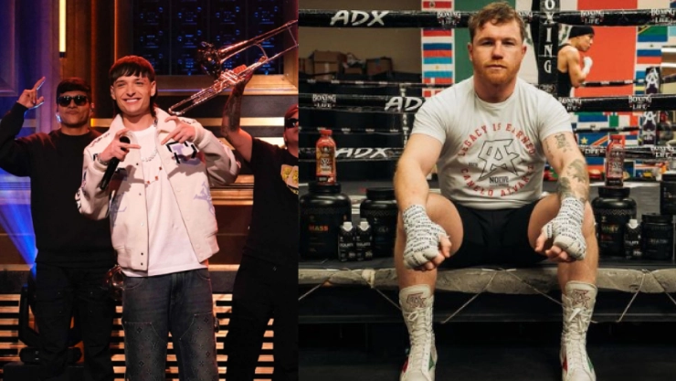 Peso Pluma cantaría Himno Nacional en pelea del Canelo