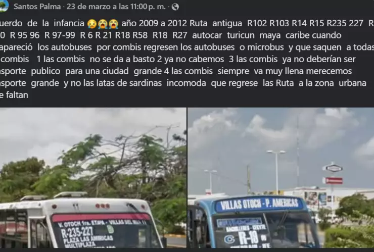 ¿Te acuerdas? Internautas recuerdan rutas de autobús ‘desaparecidas’ en Cancún 1