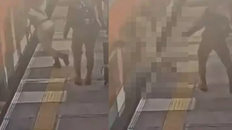 VIDEO: Mujer se desmayó en las vías del metro y es brutalmente atropellada