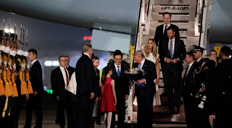 Elon Musk acompaña a Trump a su visita de Estado en China