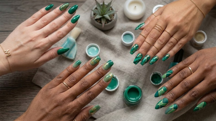 9 dise&ntilde;os de u&ntilde;as verde esmeralda que causar&aacute;n envidia a tus amigas porque son preciosas