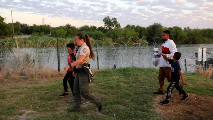 El cruce de migrantes en Estados Unidos