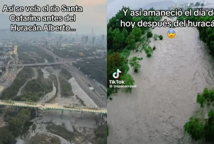 Río Santa Catarina antes