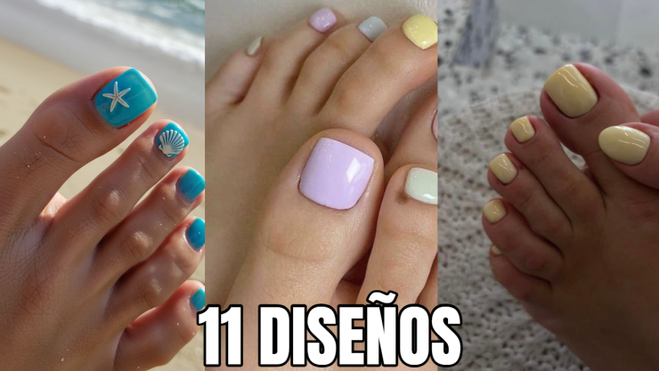 11 diseños de uñas para playa que quedan hermosas en los pies: son en diferentes colores y modelos