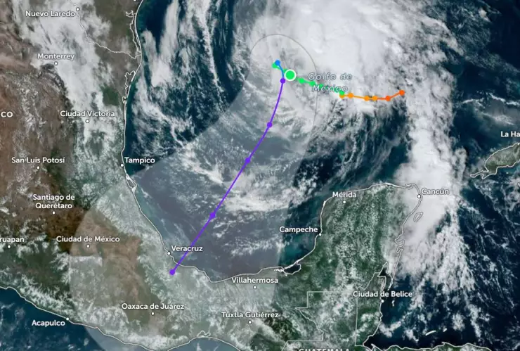 Esta es la ubicación EXACTA de la Tormenta Tropical Rafael hoy sábado 09 de noviembre de 2024