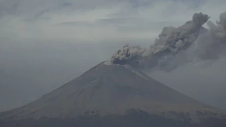 volcán popocatépetl hoy caída de ceniza 30 enero 2024