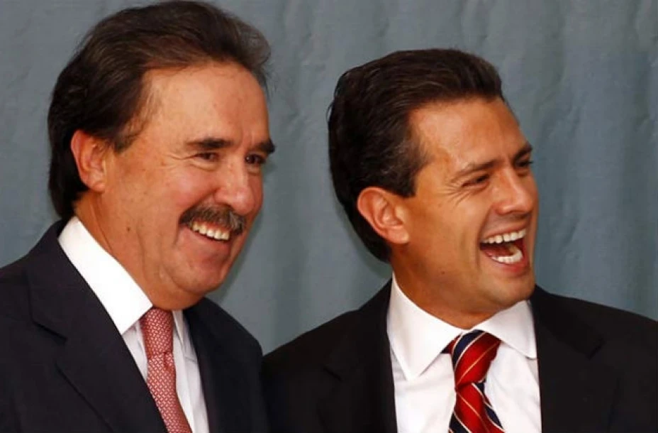 Emilio Gambo, coordinador del PRI en el Senado, y el presidente Peña Nieto