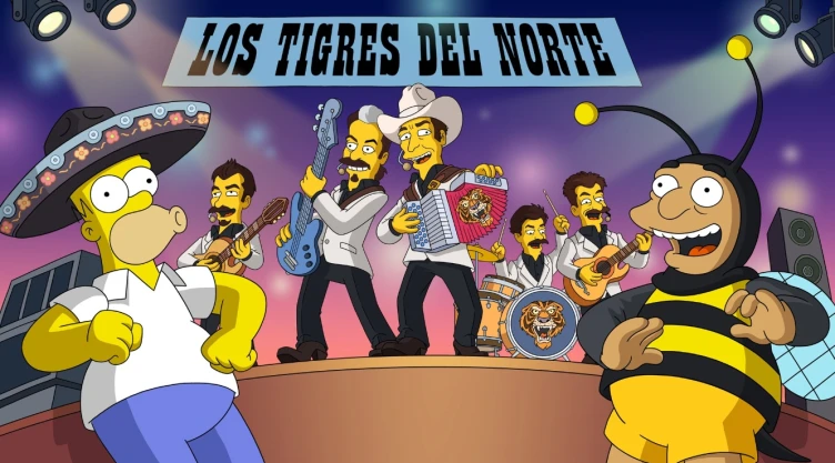 Los Tigres del Norte en Los Simpson