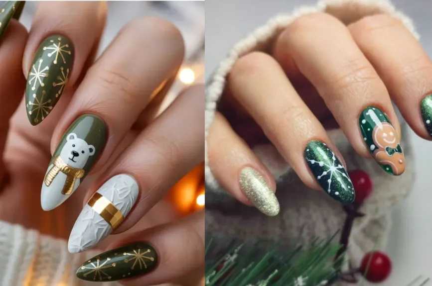 No importa cómo sean tus uñas: estos diseños de Navidad harán lucir tus manos como nunca.