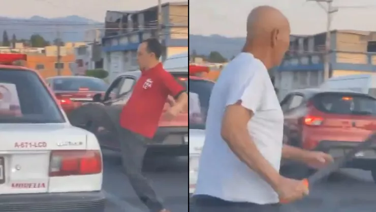 Taxista intenta machetear automovilista en Michoacán