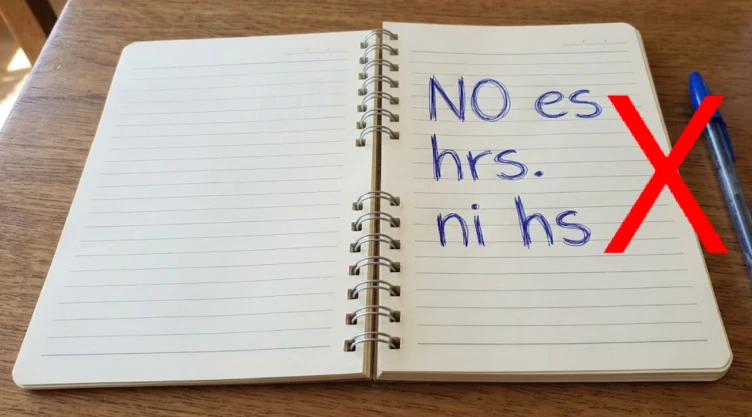 La RAE confirmó cuál es la abreviatura correcta de “horas": NO es hrs. ni hs.