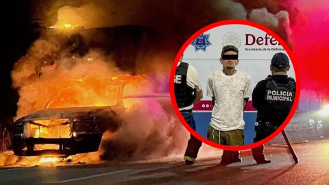 ¡Actualización! Detienen a un hombre en el municipio de Benito Juárez; se registraron 4 vehículos incendiados la noche del viernes