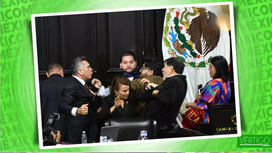 Enfrentamiento entre ‘Alito’ Moreno y Fernández Noroña en el Senado.