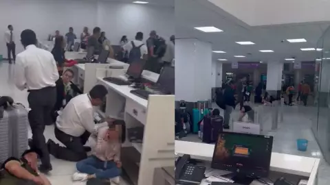 VIDEO: Se reportan disparos en el AICM; ¿qué pasó?