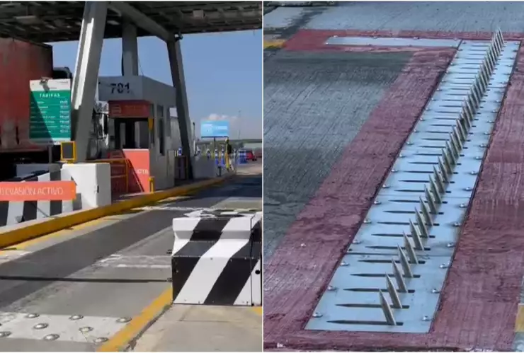 sistema ponchallantas Circuito Exterior Mexiquense