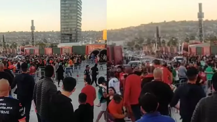 VIDEO Pelea de aficionados de Xolos y León en Tijuana