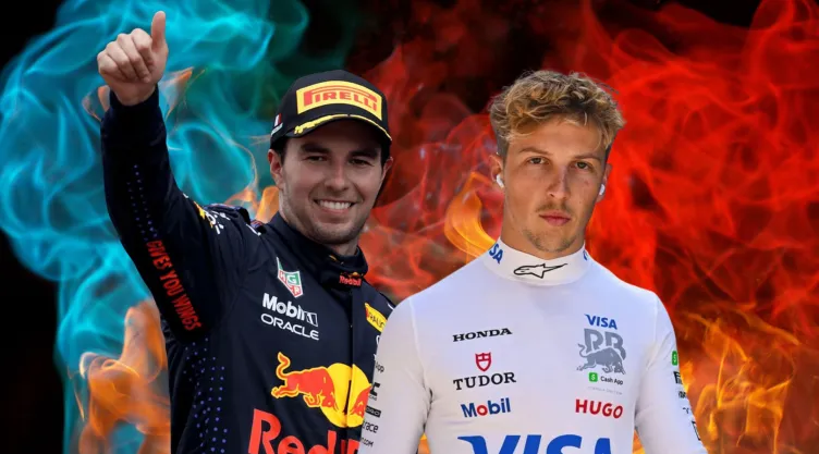 Checo Pérez regresa a la Fórmula 1 y Liam Lawson no está para nada contento.